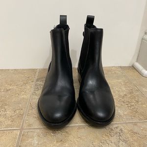 Cole Haan Black Leather Waterproof Boots